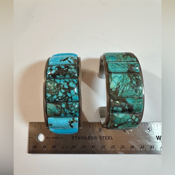 Vintage Turquoise Bangle Bracelet - Picture 3 of 5
